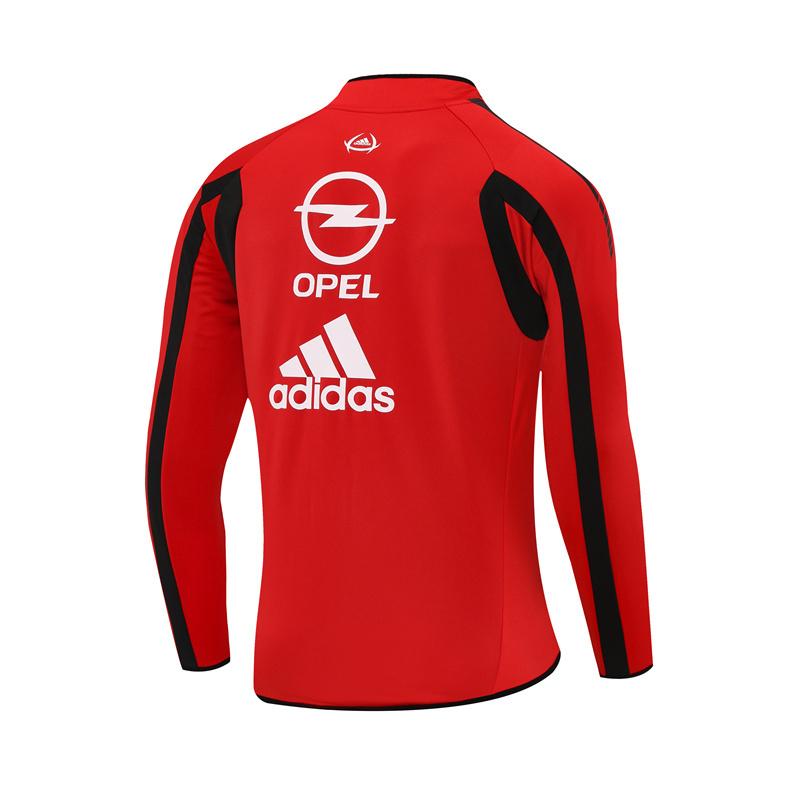 Retro 05/06 AC Milan Red Half Zipper Jacket+Long Pants
