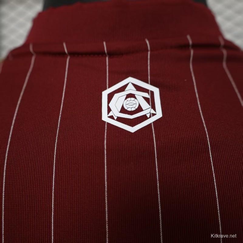 Player Version 25/26 Arsenal Wine Casual Jersey