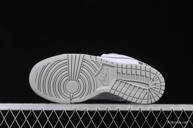 Nike Supreme x Dunk SB Dunk Low White Low-Top Casual Skate Shoes - HQ8487-100