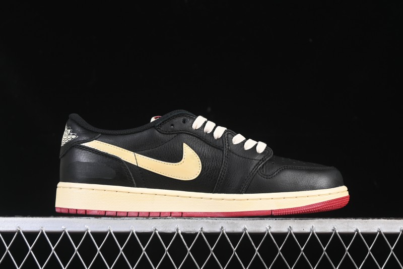 Nike Nigel Sylvester x Air Jordan 1 Low Lifestyle Casual Skate Shoes - IB8958-001