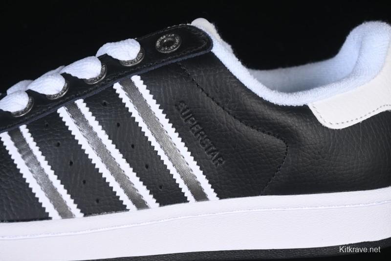 Adidas Superstar II J Casual Sneakers with Shell Toe Design - JQ0314