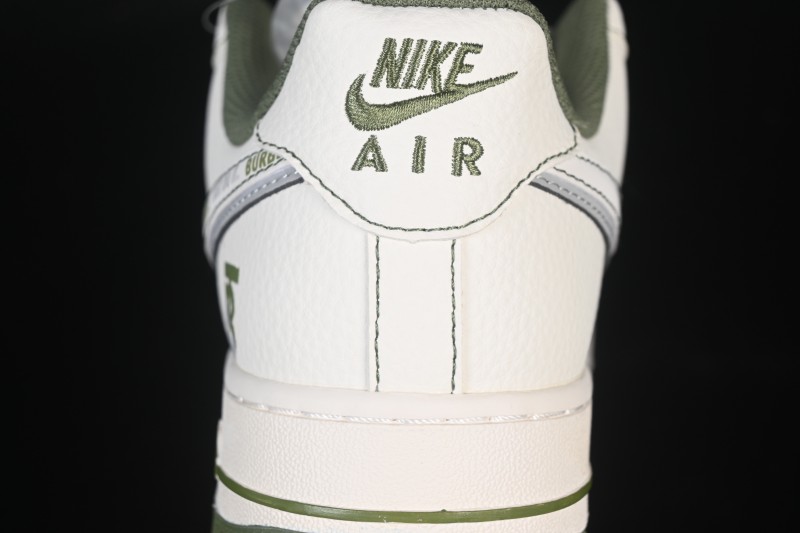 Nike Air Force 1 '07 Low Burberry Collaboration Military Green Embroidery Casual Sneakers - JP8028-003