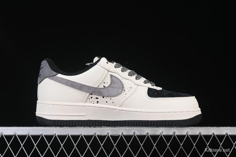 Nike Air Force 1 '07 Low G-Dragon Collaboration Daisy Beige Black Grey Casual Sneakers - QW5606-265