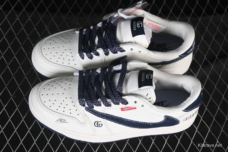 Nike Travis Scott x Fragment Design x Air Jordan 1 Low OG SP AJ1 Low-top Casual Sneakers - JW1188-148