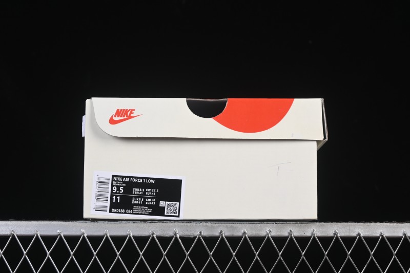 Nike Air Force 1 '07 Low Gucci Collaboration Smoke Grey Gum Low-Top Casual Sneakers - DK0188-084