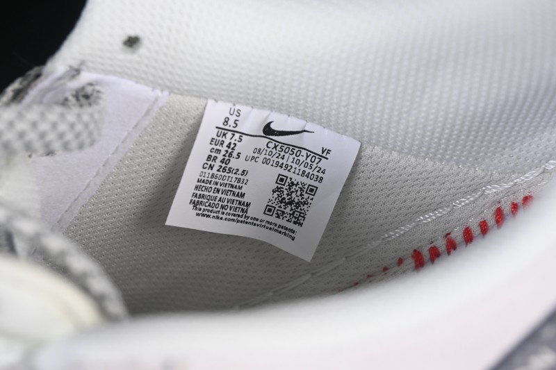 Nike Air Force 1'07 Low LV Collaboration Dual-Tone Gray Graffiti Casual Sneakers - CX5050-Y07