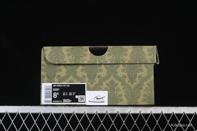Nike Air Force 1'07 Low Gucci Collaboration Military Green Multi-Color Low-Top Casual Sneakers - XX3168-211