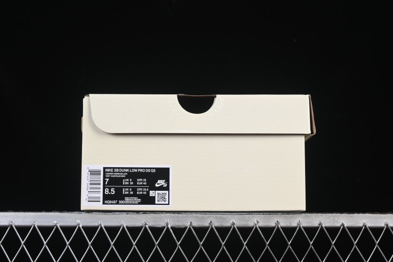 Nike Supreme Dunk SB Dunk Low Brown Yellow Casual Skate Shoes - HQ8487-300