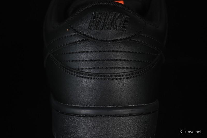 Nike SB Dunk Low Pro ISO Triple Black Skate Shoes - FJ1674-001