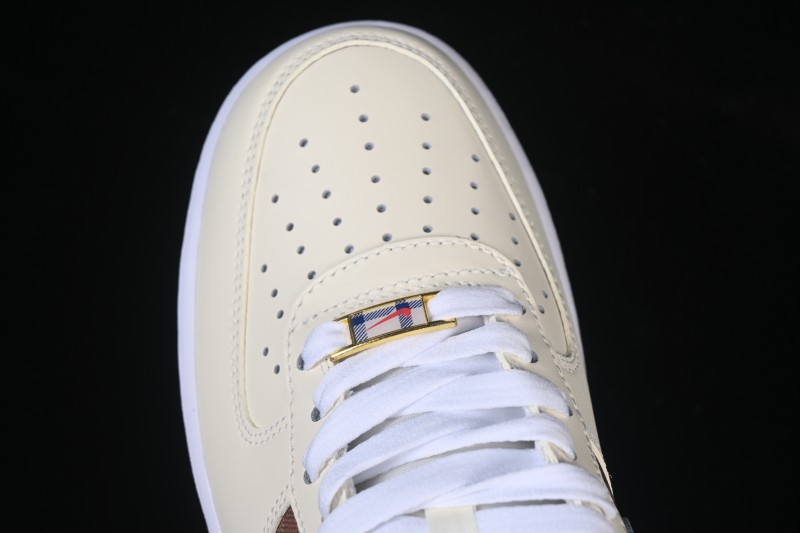 Nike Air Force 1'07 Low Casual Sneakers with Full-Length Air Cushion - IH7352-001