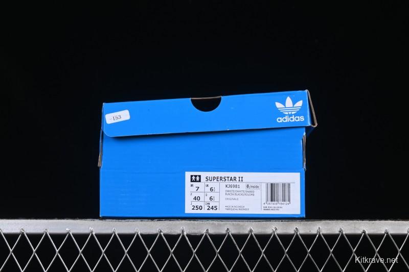 Adidas Superstar II Casual Sneakers with Shell Toe Design - KJ6981