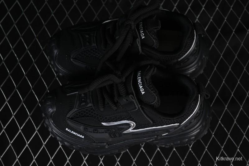 Balenciaga Non-Slip Wear-Resistant Casual Kids Shoes Black