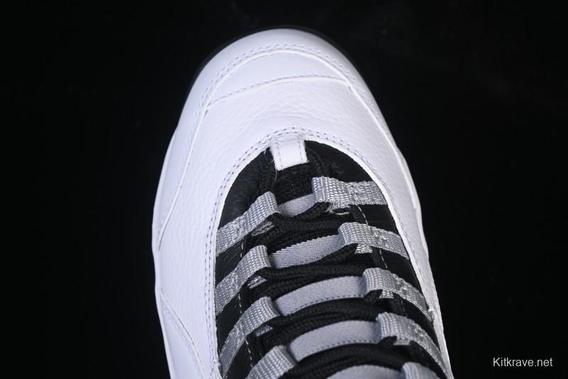 Nike Air Jordan 10 Retro Light Steel Grey Basketball Shoes - HJ6779-104