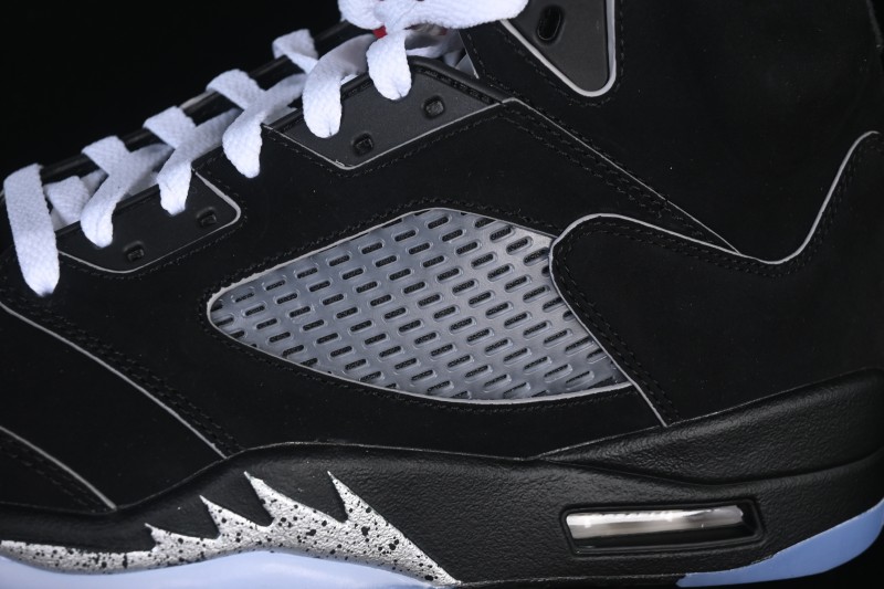 Nike Air Jordan 5 Black Metallic Reimagined Retro Basketball Shoes - HF3975-001