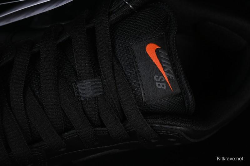Nike SB Dunk Low Pro ISO Triple Black Skate Shoes - FJ1674-001