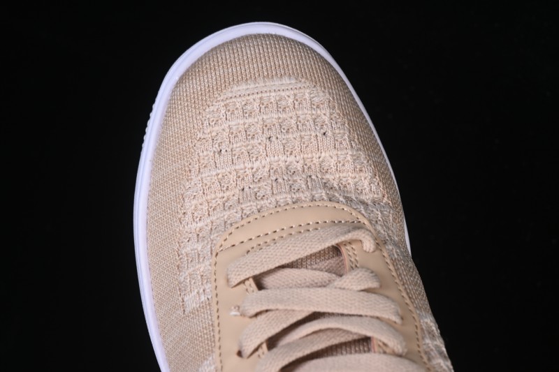 Nike Air Force 1'07 Low Knit Khaki Casual Sneakers - CI0051-200