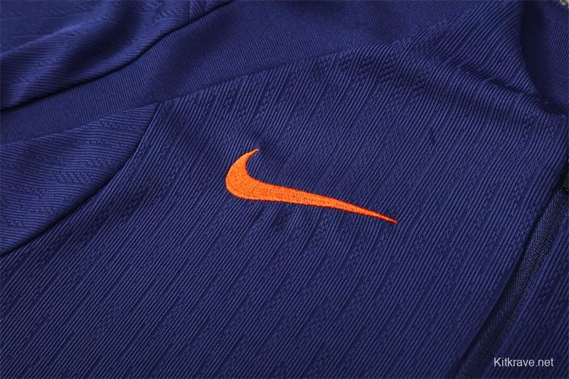 Player Version 25/26 Barcelona Royal Blue T90 Half Zipper Jacket+Long Pants