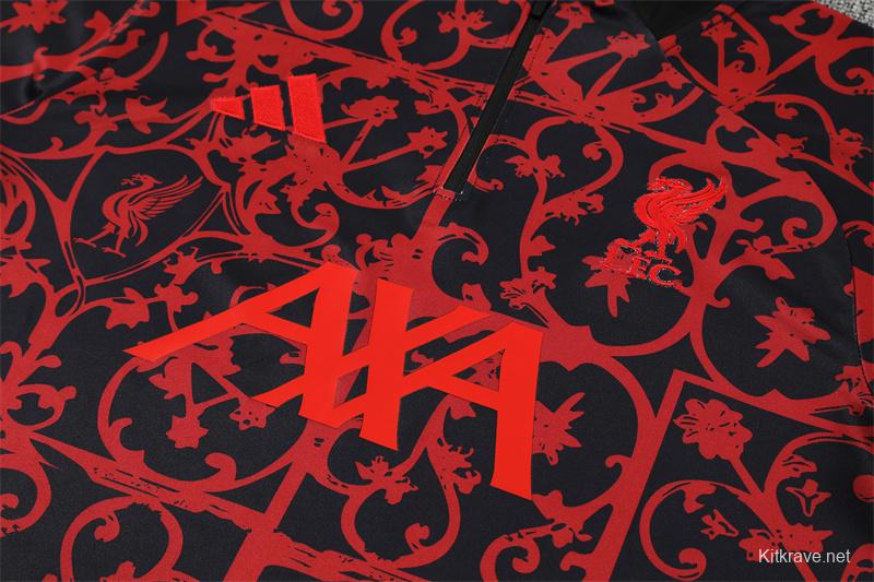25/26 Liverpool Red Camouflage Half Zipper Jacket+Long Pants