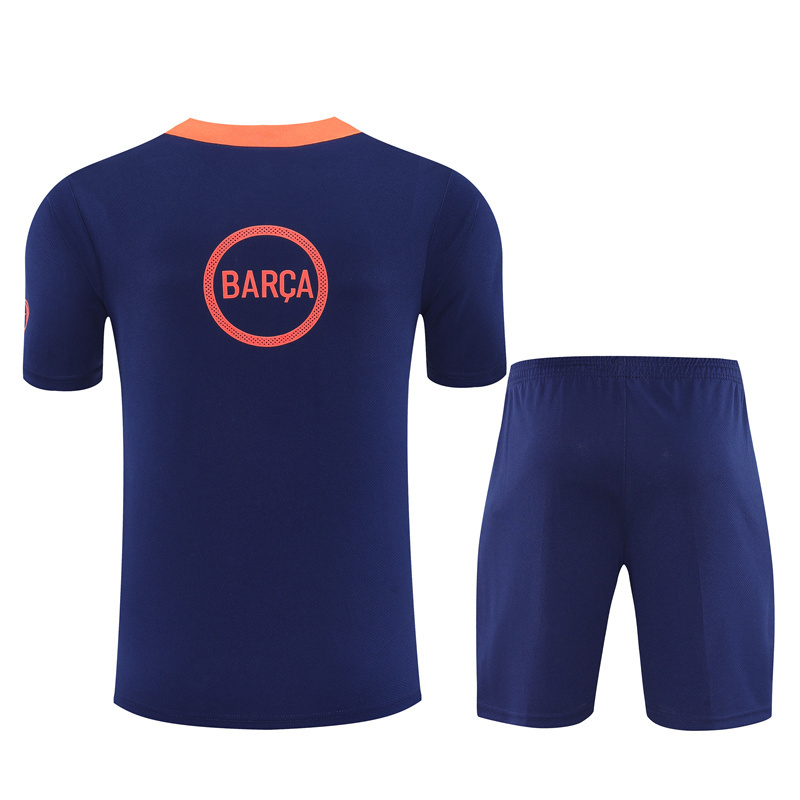 25/26 Barcelona Royal Blue Camouflage T90 Short Sleeve Jersey+Shorts
