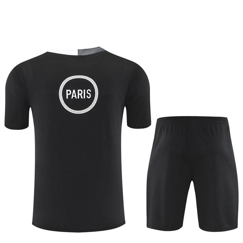 25/26 PSG Black T90 with XS Short Sleeve+Soccer Shorts