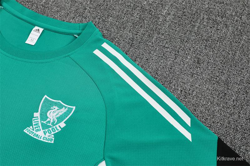 25/26 Liverpool Green Short Sleeve with XS Short Sleeve Jersey+Shorts