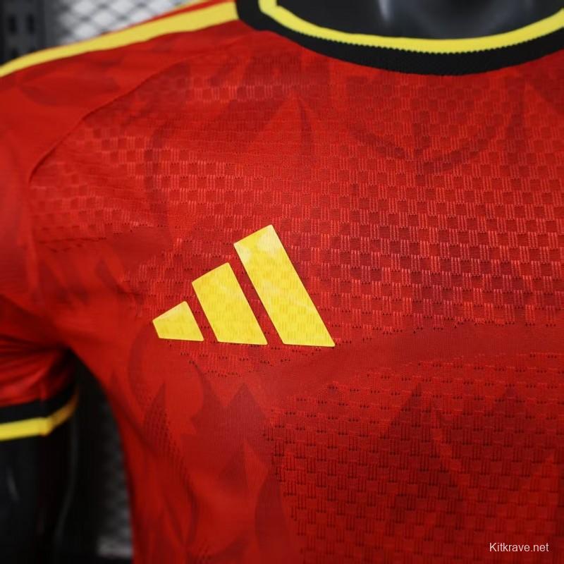 Player Version 2025 Belgium Home Jersey