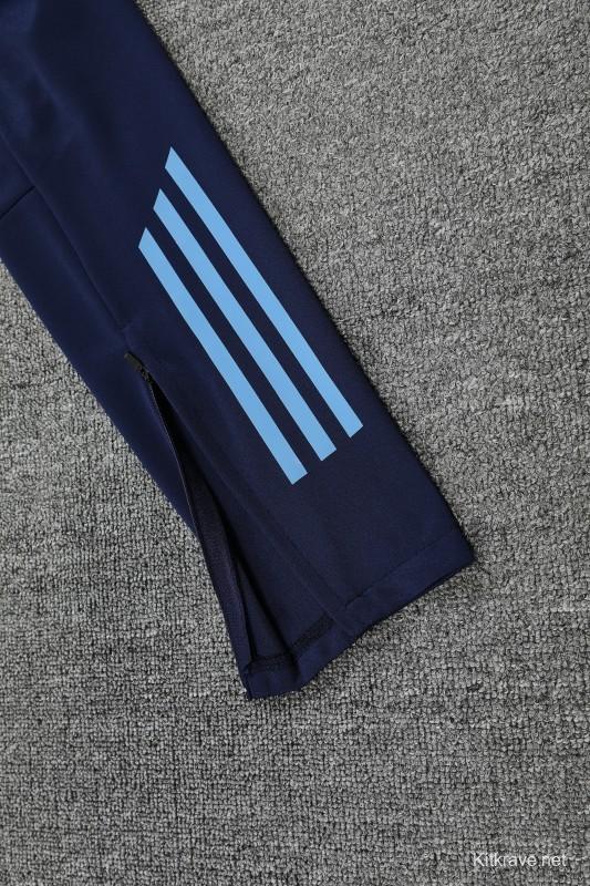 25/26 Real Madrid Blue Hoodie +Long Pants