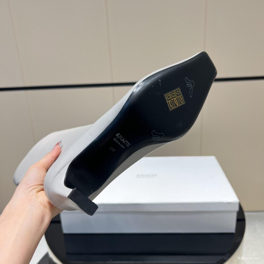 Khaite 2025 SS Square Toe Slip-On High Boots - KFY00490