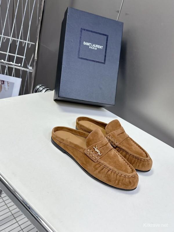 Saint Laurent 2025/SS Classic Loafer Mule Flats - KFY00320