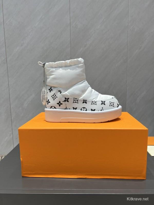 Louis Vuitton Fall/Winter 2025 Snow Boots Round Toe Thick Sole - KFY00310