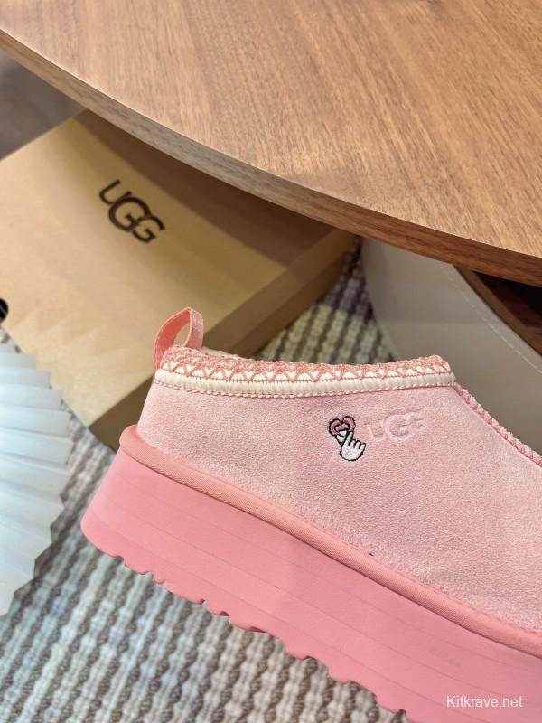 UGG Tazz Platform Wool Slippers - MJ00230