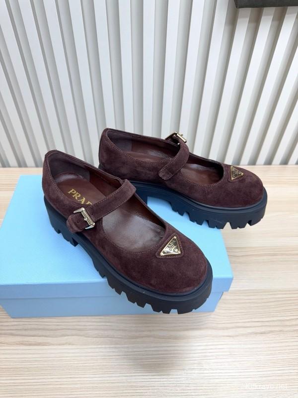 Prada Thick Sole Mary Jane Shoes Spring Summer 2025 Collection - LY00300