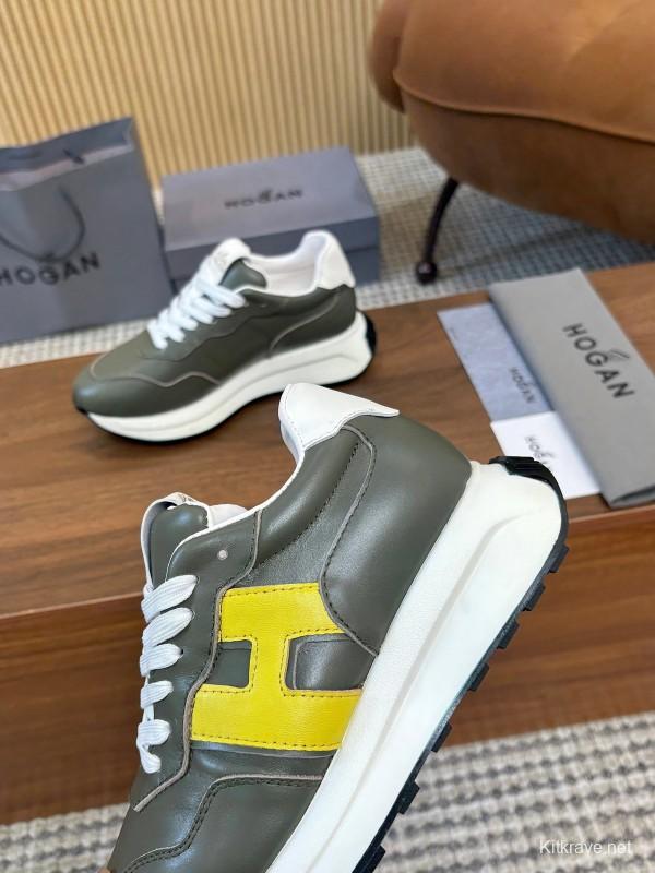 Hogan H-STRIPES Series Chunky Platform Dad Shoes Casual Sneakers - AS00350