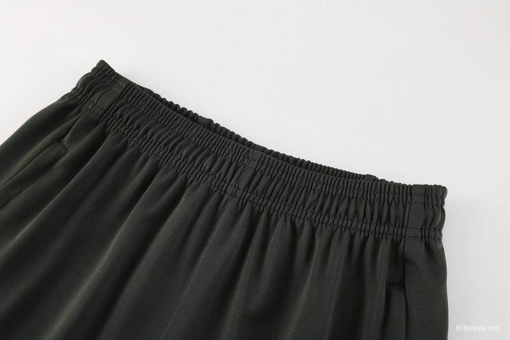 23/24 Barcelona Dark Green S-2XL Half Zipper Jacket+Long Pants