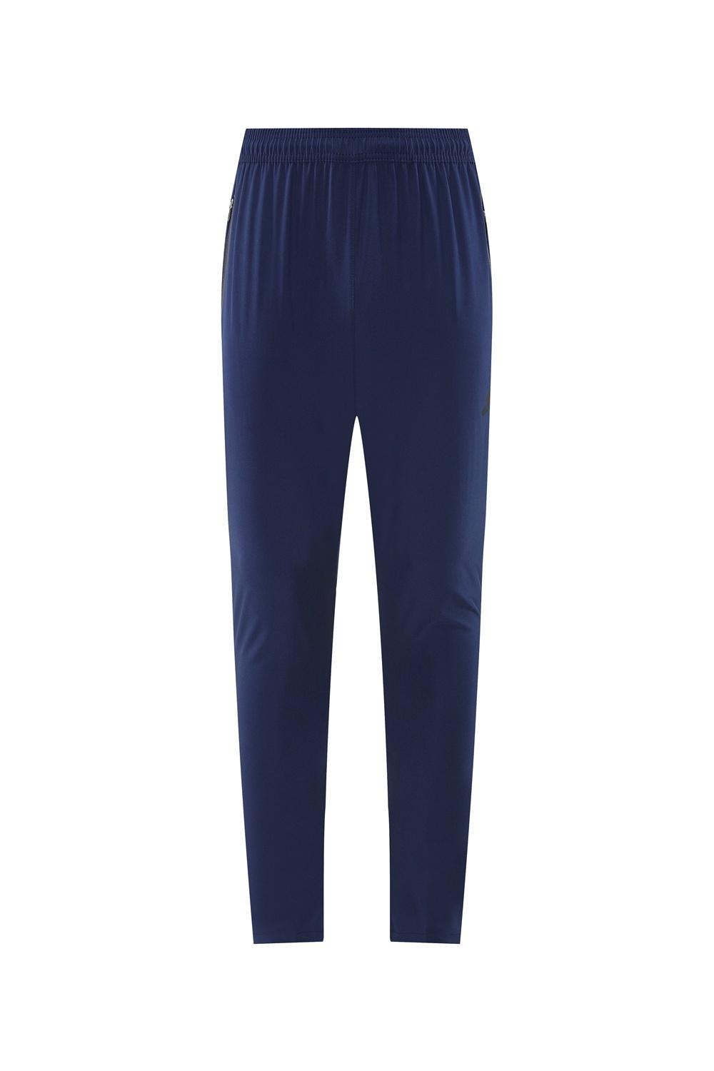 2025 Adidas Royal Blue Half Zipper Jacket+Long Pants S-2XL