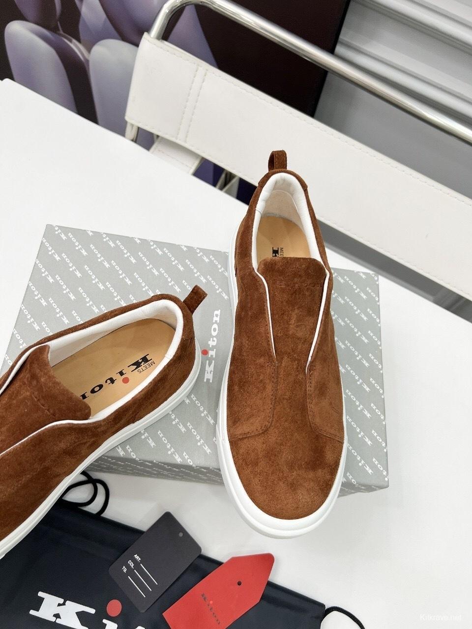 Kiton 2025/SS Slip-On Casual Men's Loafers - KFY00320