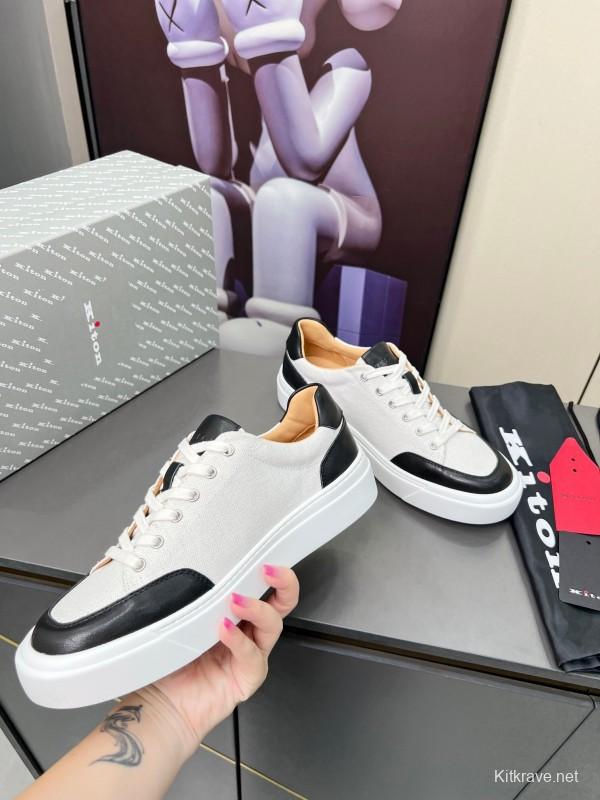 Kiton Spring Summer 2025 Lace-Up Old Money Style Casual Men's Shoes - KFY00320