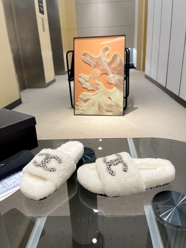 Chanel 2025 SS New Wool Slippers Soft Fine Wool - LY00280