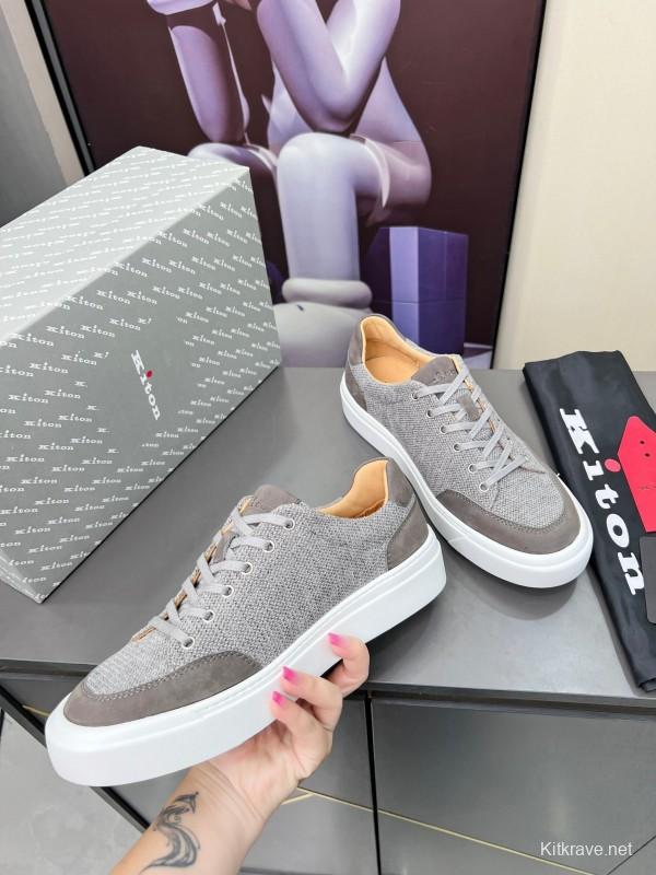 Kiton Tie-Down Old Money Style Casual Men's Shoes - KFY00320