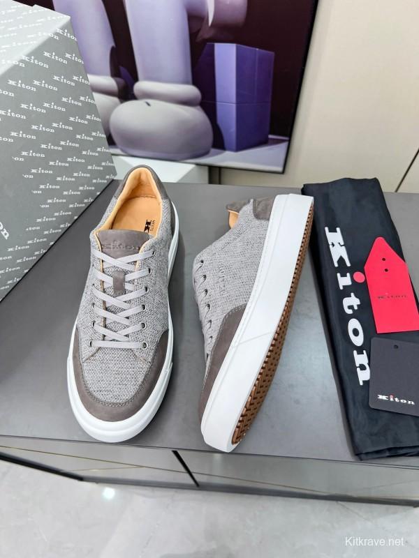 Kiton Tie-Down Old Money Style Casual Men's Shoes - KFY00320