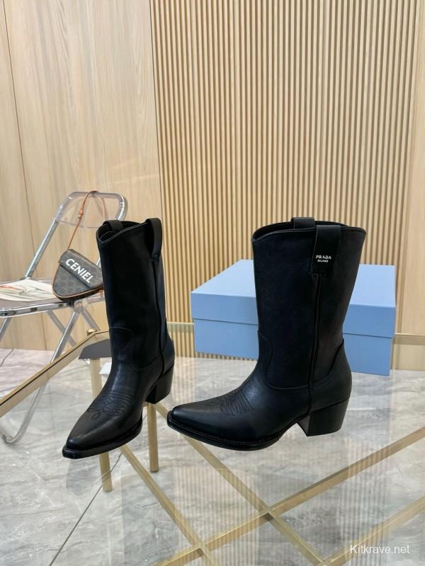 Prada Classic Pointed Boots 2025 SS - LY00370/LY00440