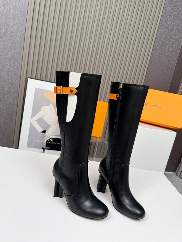 Louis Vuitton 2025/SS Autumn Winter Collection Fashion Star Shine Three-Color Patchwork High Heel Shoes - LY00420