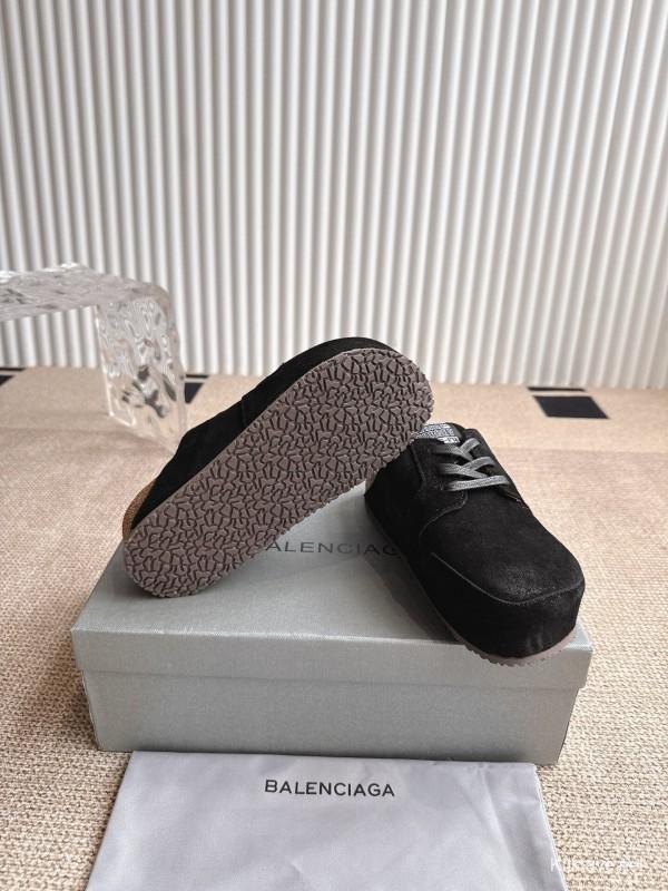 Balenciaga Birkenstock Boston Closed-Toe Soft Footbed Platform Sandals - AS00260