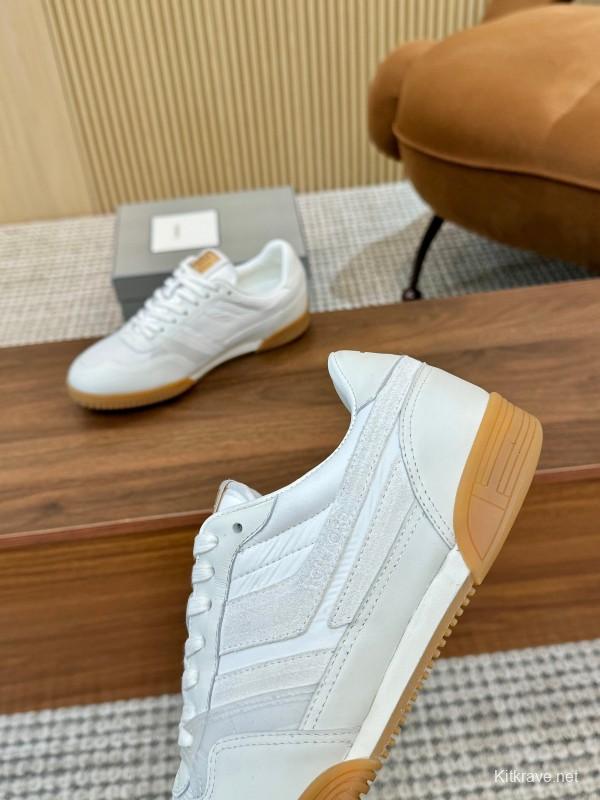 Tom Ford 2025 SS Casual Sneakers with Classic Color Blocking and Imported Leather Insole - AS00350