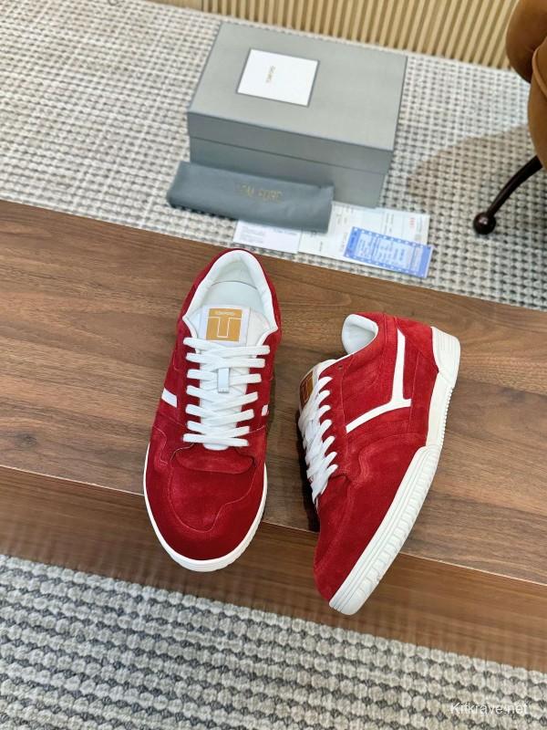 Tom Ford 2025 SS Casual Sneakers with Classic Color Blocking and Imported Leather Insole - AS00350