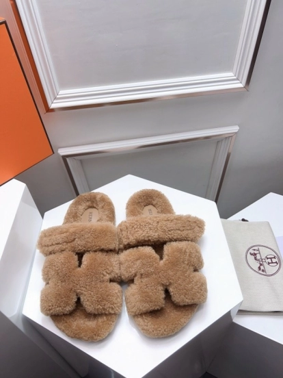 H Erjia Fur Slippers - LY00270