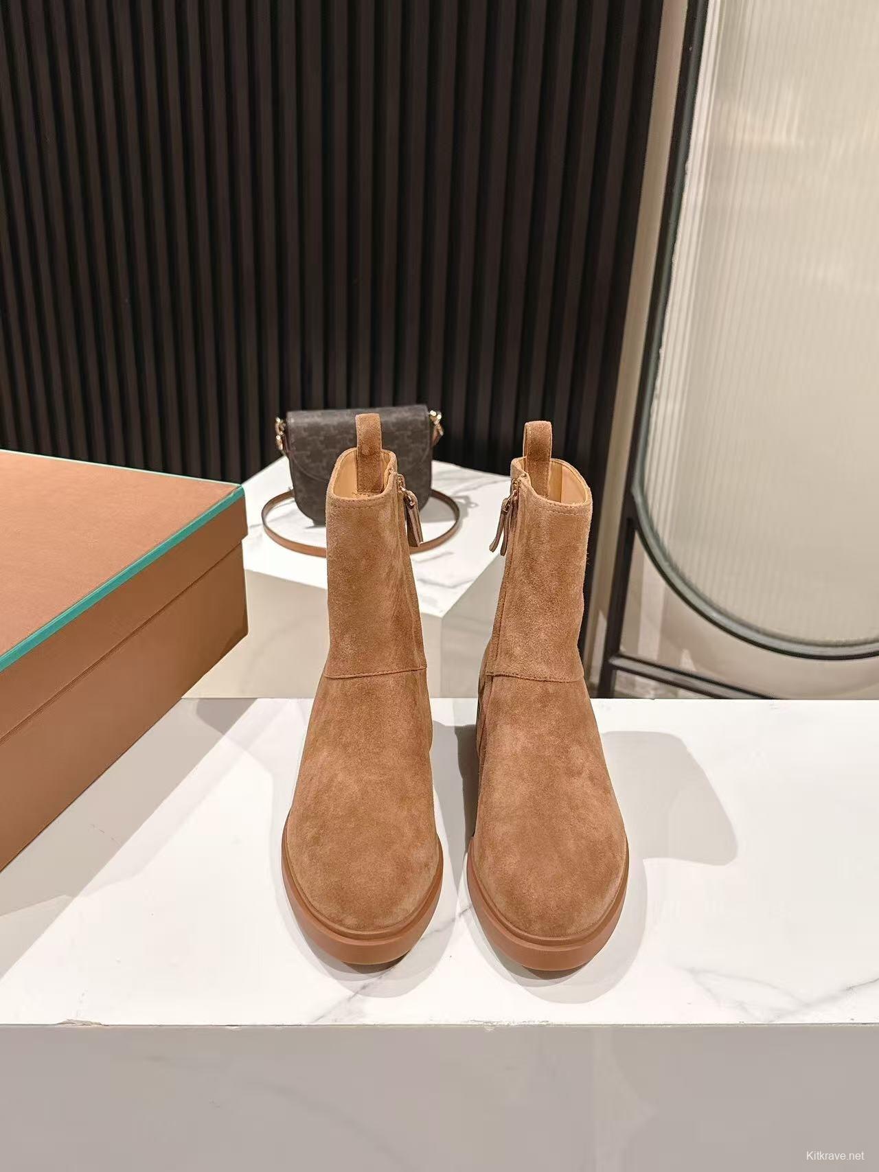 Loro Piana Fall/Winter 2025 Classic Old Money Style Ankle Boots - LY00370/LY00410