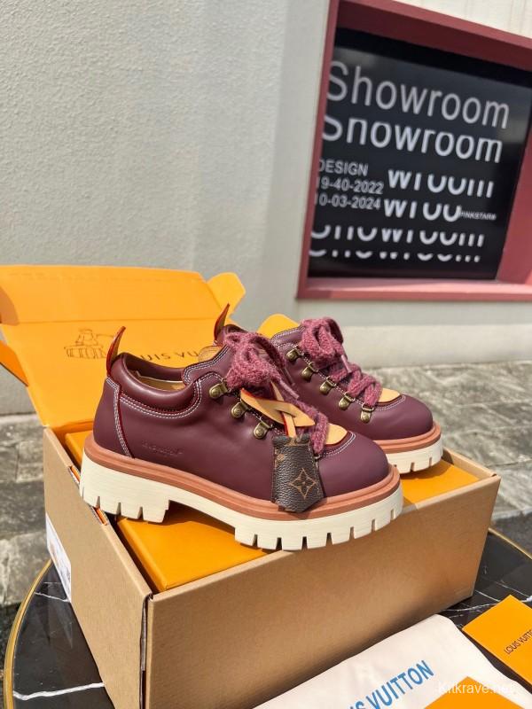 Louis Vuitton Remix Lace-Up Derby Hiking Shoes - LY00340