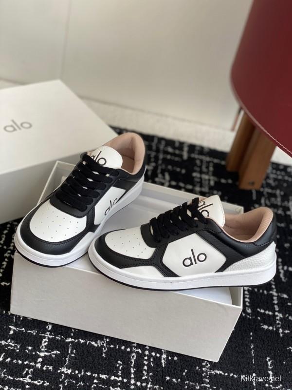Alo 2025 SS Two-Tone White Sneakers Chunky Sole Comfort Casual - KFY00280