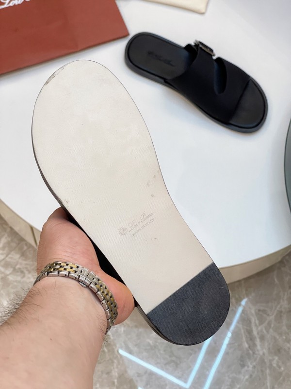Loro Piana 2025 SS Men's Spring Summer Slippers with High-Quality Stitching - AS00250